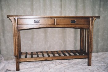 Mission Style Oak Server created by Riverworks Studio