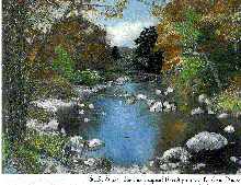 'Early Snow' Threadpainting by Ann Abutrab 