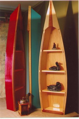 Nova Scotia Skiff Boat Shelf, created by Riverworks Studio